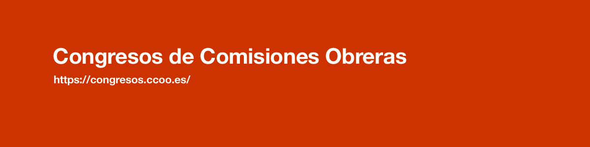 Congresos de Comisiones Obreras